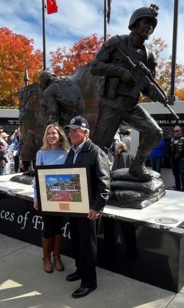 John Couch with Daughter and Soldier