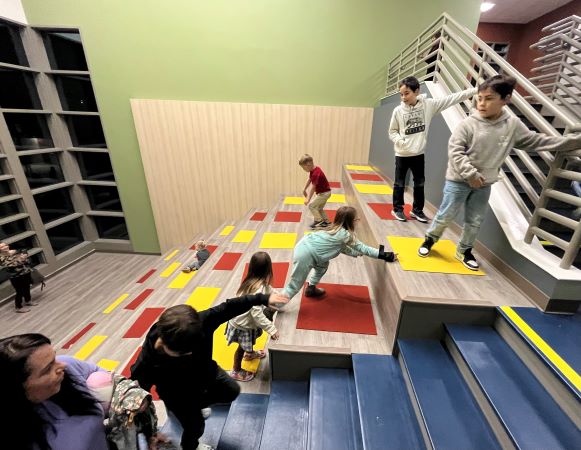 Learning Stairs with kids on them