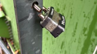 cut lock water tank