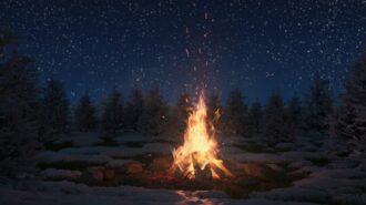 camp fire photo