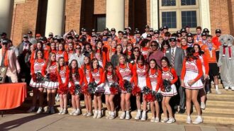 team with cheer