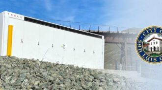 tesla battery slo water