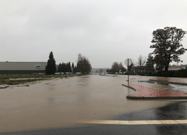 A portion of Commerce Way is closed.