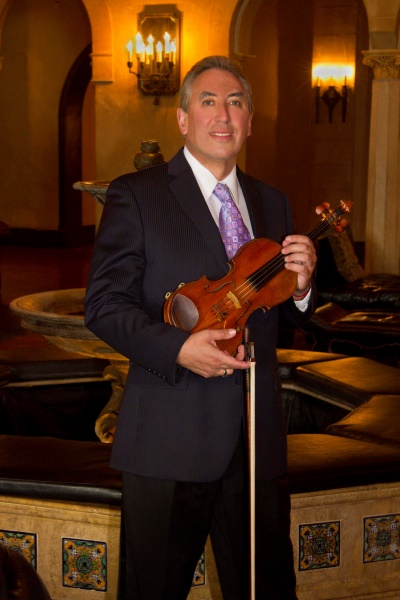 the soloist in Schumann’s Cello Concerto transcription for violin is LA Philharmonic's first violin, and recent Nipomo resident, Mischa Lefkowitz