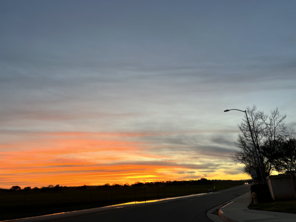 Paso Robles sunset on Thursday evening