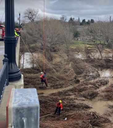 Man rescued from flooded Salinas Riverbed