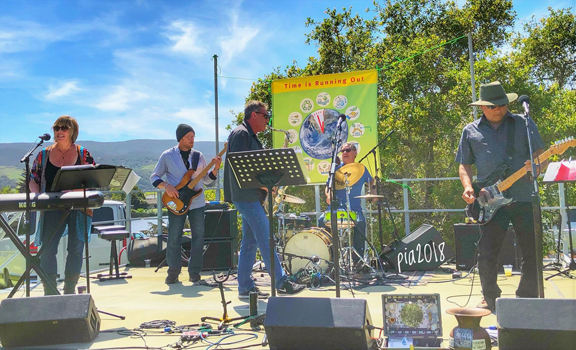 Back Bay Betty performing at a prior year's Earth Day event in San Luis Obispo.