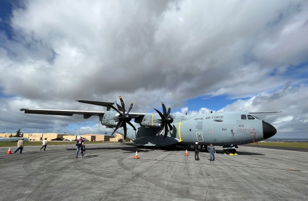 British Royal Air Force open house held at airport Sunday