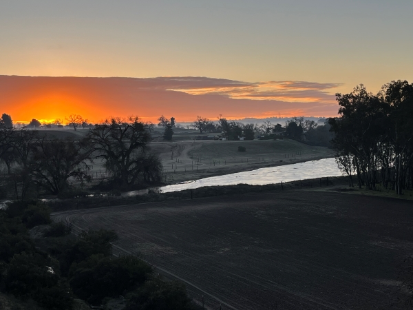 Sunrise over Huer Huero River