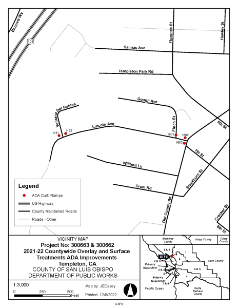 County to update curb ramps in North County