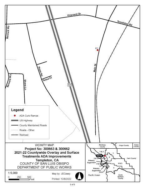 County to update curb ramps in North County