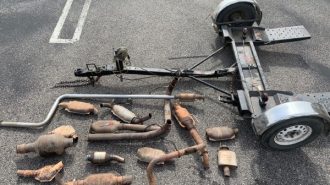 Man arrested on suspicion of purchasing stolen catalytic converters