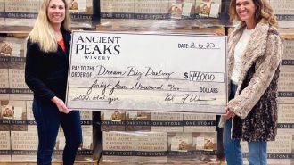 Donation with Kristin Muhly (Left) and Amanda Wittstrom Higgins