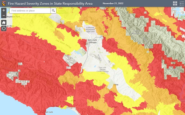 fire hazard zones