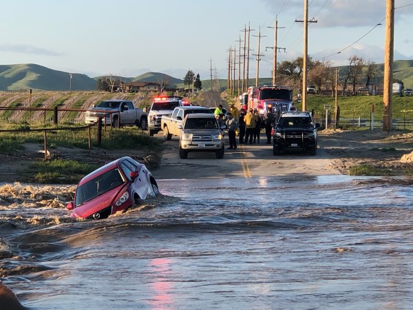 Four rescued after being stranded at Estrella River crossing