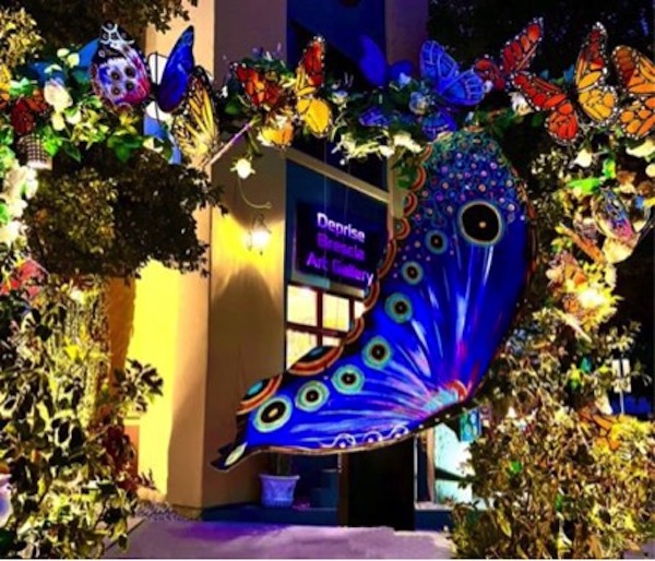 Blue Morpho Wings of Change Butterfly Sculpture Garden Deprise Brescia Art Gallery