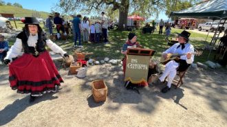 Dancer dances while Los Californios play