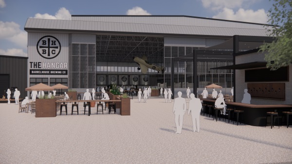 THE HANGAR Rendering Entrance View