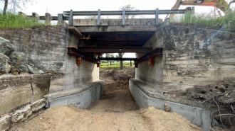 Creston Road floodwater damage repairs progress