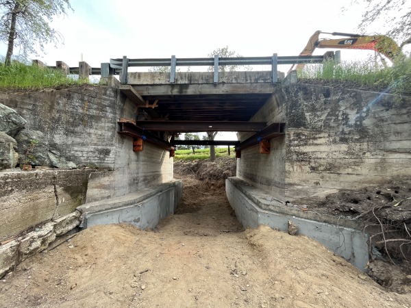 Creston Road floodwater damage repairs progress