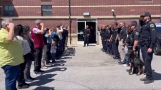 Paso Robles Police officer Matt Worley retires