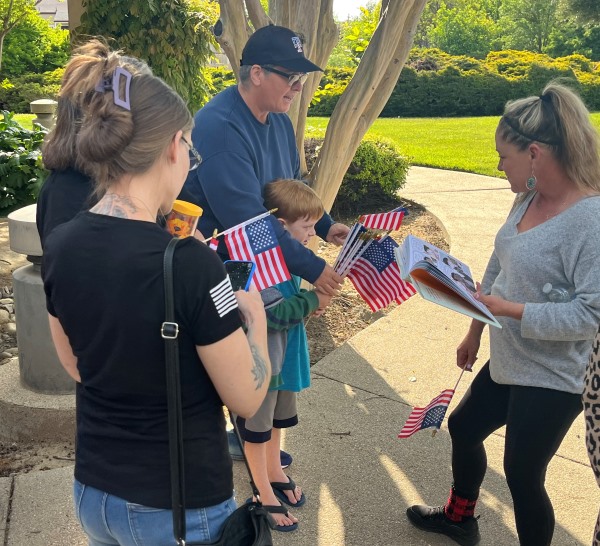 Flags for Enney Swearing in