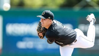 Jakob Wright pitching