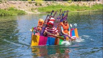 cardboard boat race