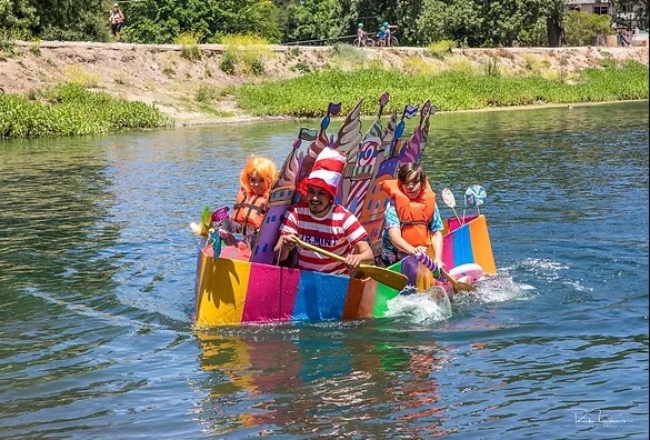 cardboard boat race