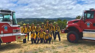 Templeton Fire Department conducting live fire training today