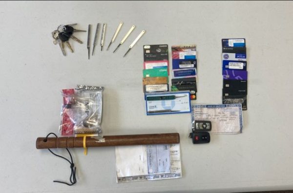 Two arrested for weapon, burglary tools in South County