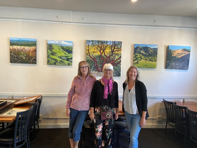 Artists Deb Hofstetter, Margrete Koreska and Gisele Thompson
