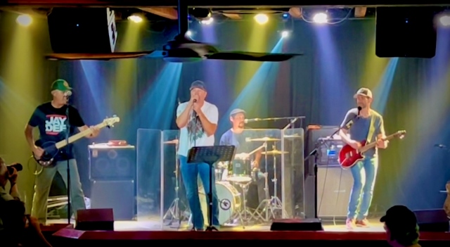 Counterfeit Kings performing at the Silo Bar at the Mid-State Fair