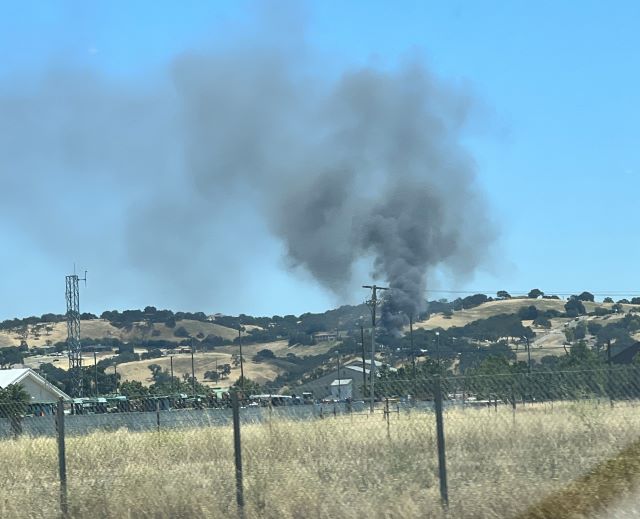 Barn destroyed in Templeton fire