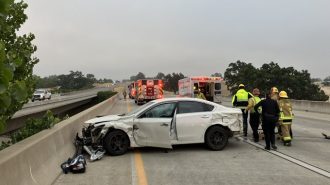 Traffic collision reported on Highway 46 East