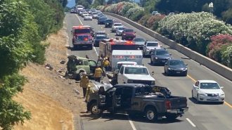 Three-vehicle collision causes delays on Highway 101 in Paso Robles