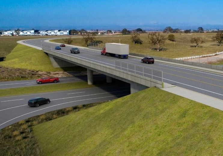 Mockup of finished overpass