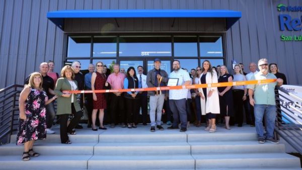 Group shot of ribbon cutting