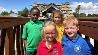 Almond Acres holds ribbon cutting for new playground