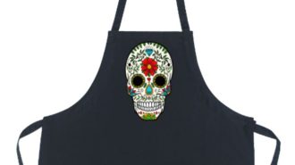 Adult crafters invited to paint a sugar skull with the library