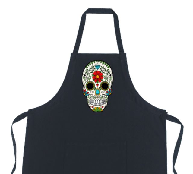 Adult crafters invited to paint a sugar skull with the library