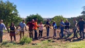 Groundbreaking ceremony held for new bike pump track