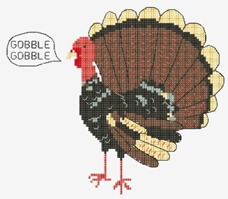 Cross stitch a turkey with the Paso Robles library this fall