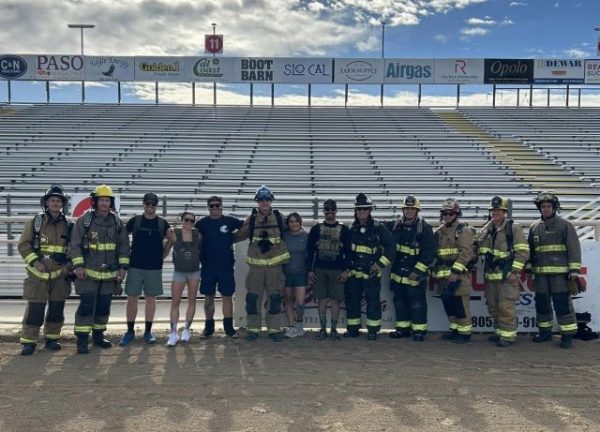 Firefighters climb stairs at Paso Robles Event Center to honor lives lost in 9/11