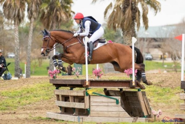 Tamie Smith and Kynan winning at Intermediate at the 2023 Twin Rivers Winter H.T. Ride On Photo.
