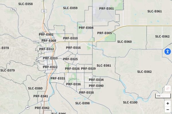 Paso Robles evacuation zones.