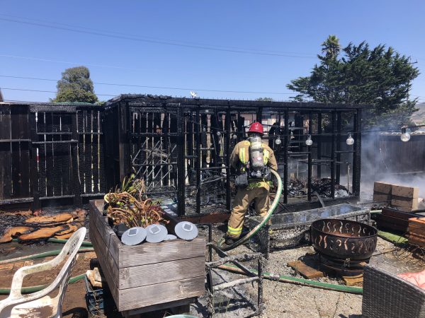 Fire contained north of Lake Nacimiento