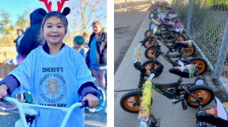 san luis obispo county sheriff's office christmas bicycle giveaway