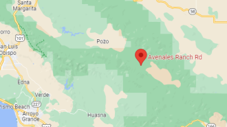 Wildfire burning east of Pozo
