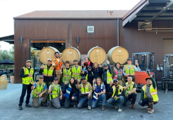 Booker Vineyard harvest team.